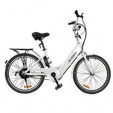 HOTEBIKE 24 inch Women City Electric Bicycle  36V 350W Aluminium Alloy E Bike with Pedal Assist and Thumb Throttle - B07GMN1G5T